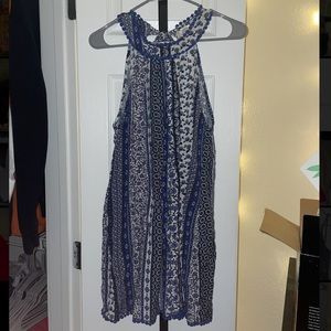 Multi-pattern Halter Dress